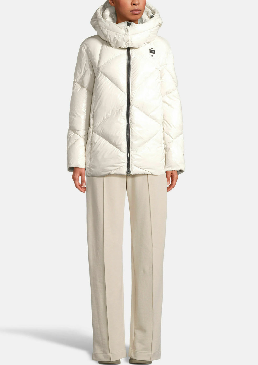 GIUBBINO BLAUER ROMBO DONNA CON CAPPUCCIO