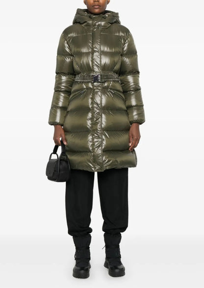 GUBBINO MONCLER DONNA LUNGO VERDE