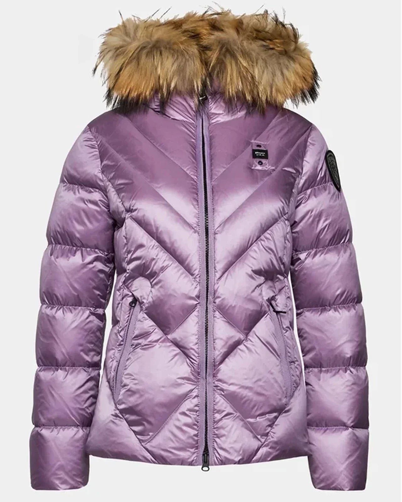 GIUBBINO BLAUER CORTO  DONNA VIOLA PELLICCIA
